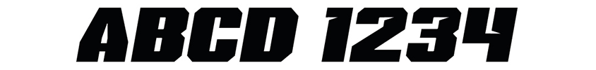 Font style 1 - Indigo Decals, Bike Graphics, Custom Motocross Bike Designs